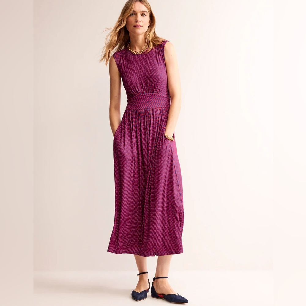 Boden Purple Sleeveless Maxi Dress